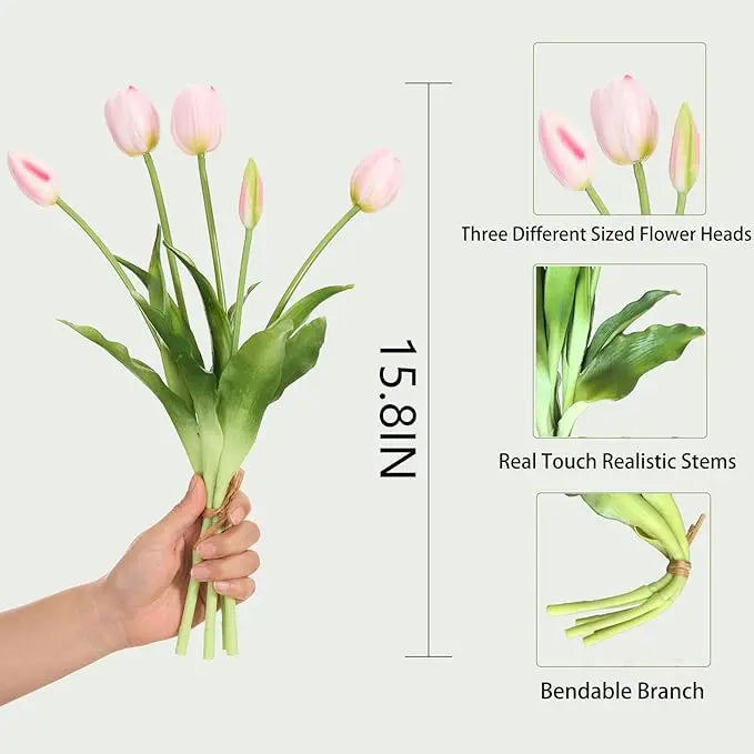 Everbloom Tulpaner – Real Touch konsttulpaner med naturtrogen känsla
