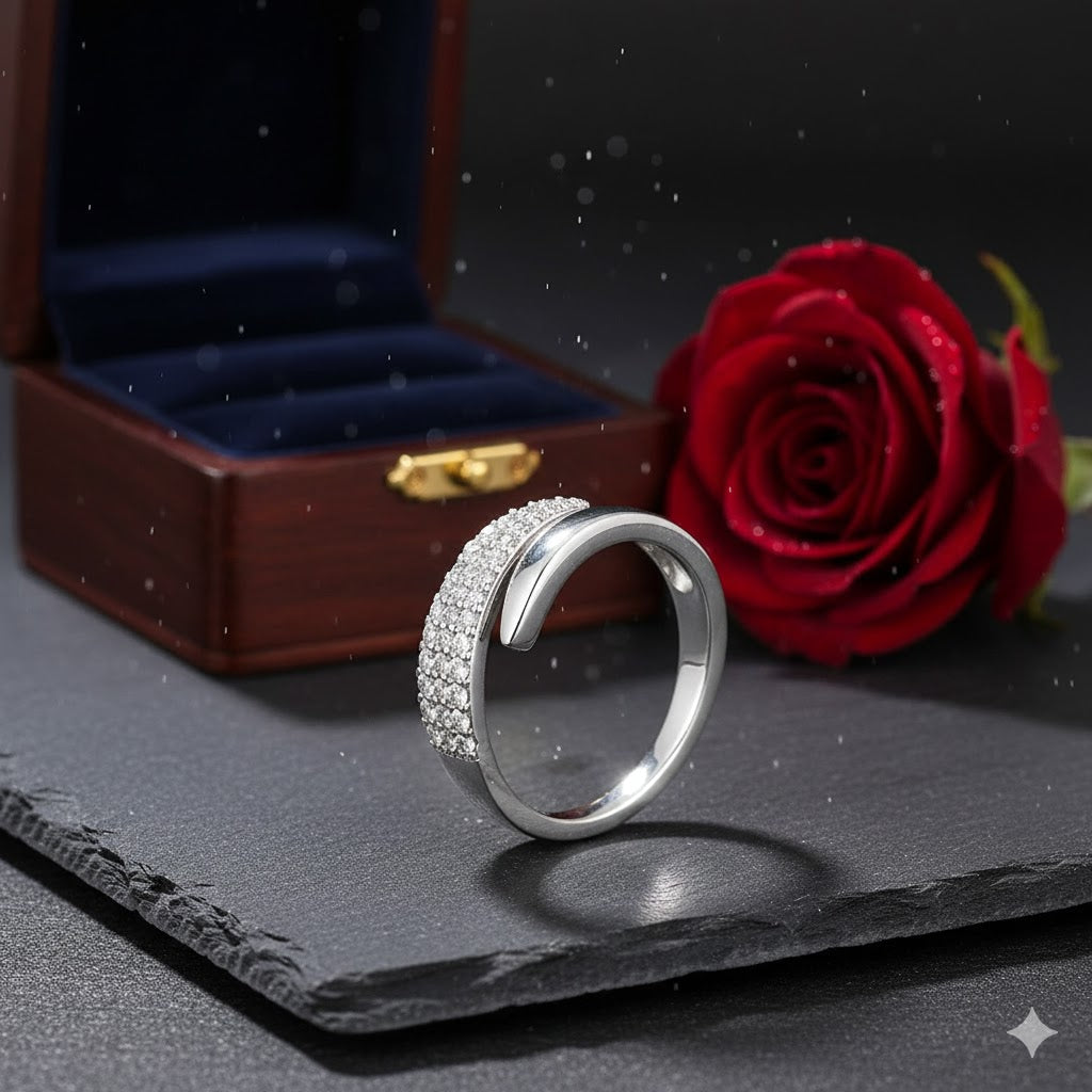 Sveora™ Radiance Adjustable Ring – 1+1 GRATIS | Elegante Sprankelende Strass Ring