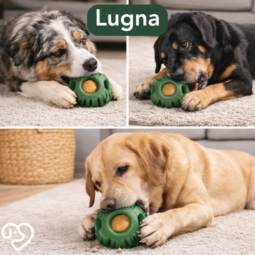 Sveora™ LUGNA Aktiveringsboll – Långvarig mental stimulans för din hund