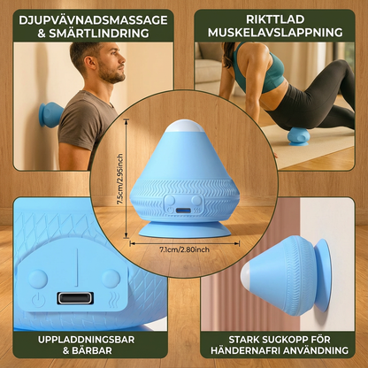 Sveora™ Triggerpunkt Massageboll med Sugpropp