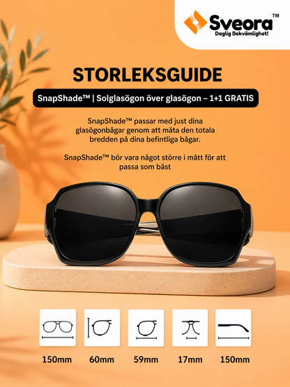 SnapShade™ | Solglasögon över glasögon – 1+1 GRATIS