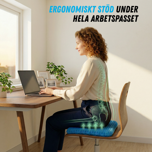 Sveora™ ErgoGel Pro – Ergonomisk Sittkudde