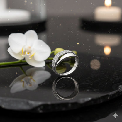 Sveora™ Radiance Adjustable Ring – 1+1 GRATIS | Elegante Sprankelende Strass Ring