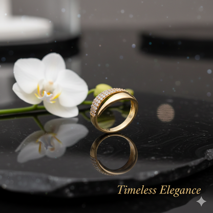 Sveora™ Radiance Adjustable Ring – 1+1 GRATIS | Elegante Sprankelende Strass Ring