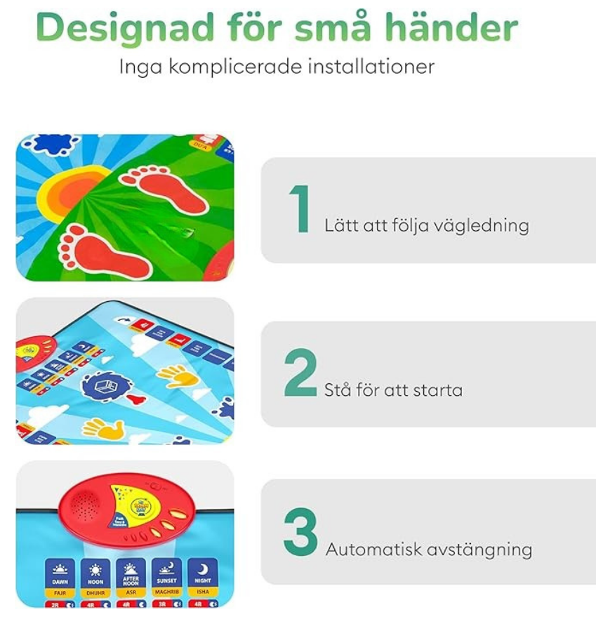 Sveora™ – Interaktiv Bönematta för Barn