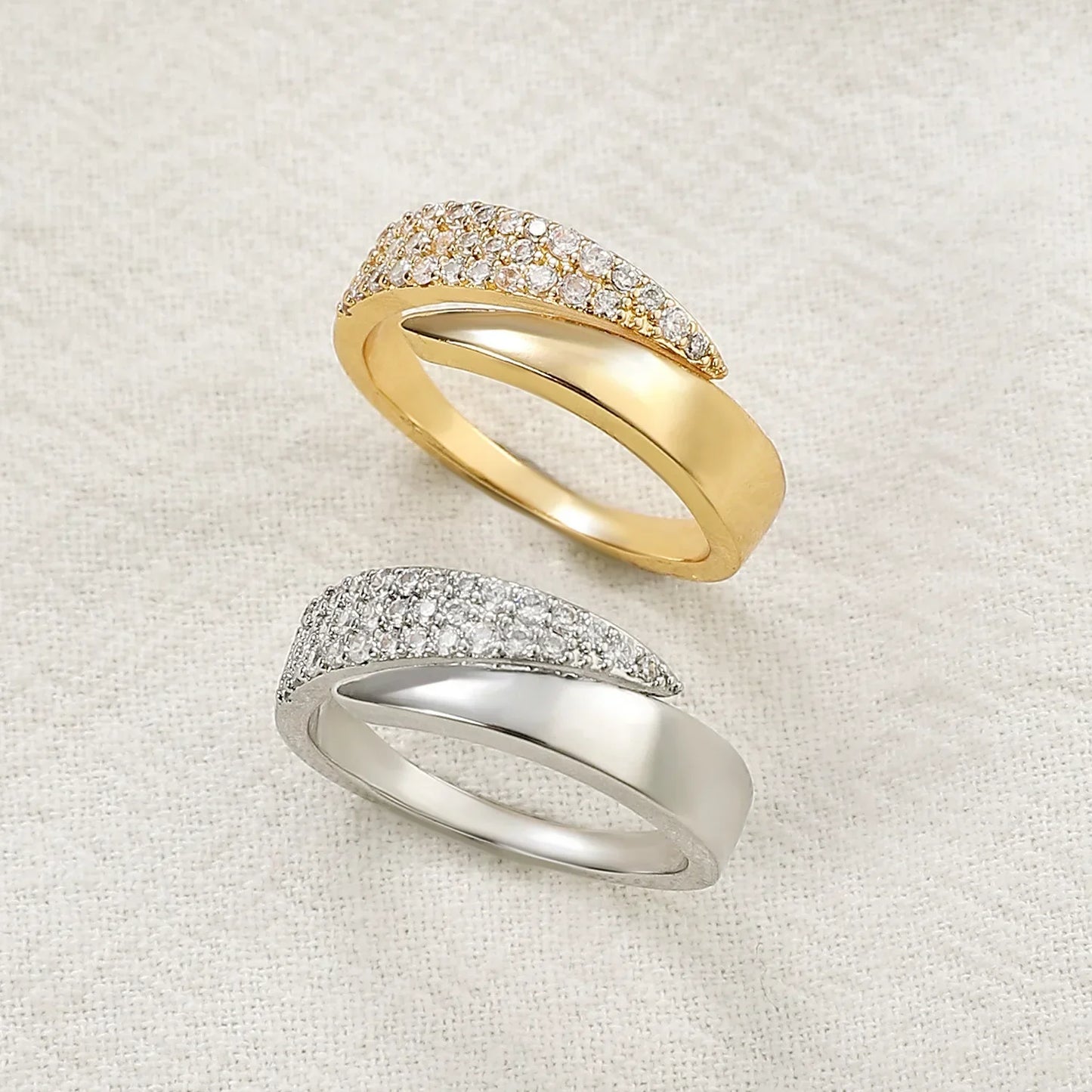 Sveora™ Radiance Adjustable Ring – 1+1 GRATIS | Elegante Sprankelende Strass Ring