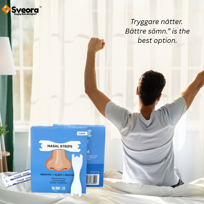 Sveora SleepStrip™ Näsplåster för bättre sömn (30 st)