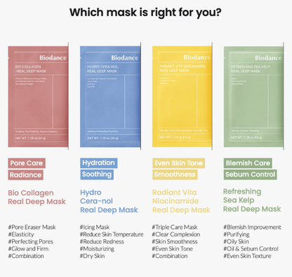 Sveora™ | Biodance Bio Collagen Real Deep Mask – 4 st