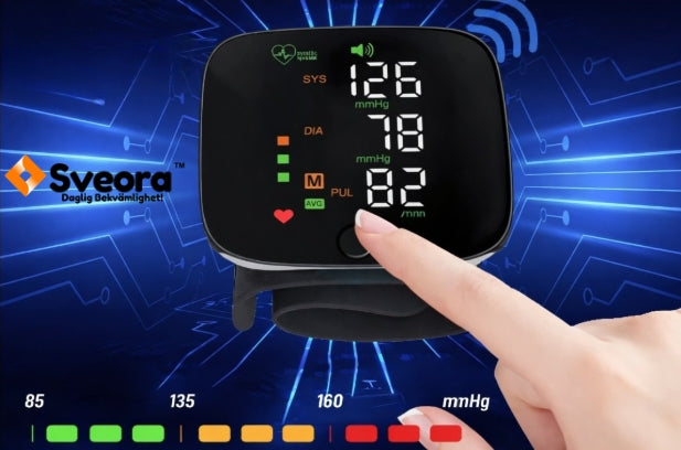 Sveora™ PulseTrack Pro - Blodtrycksmätare för handleden
