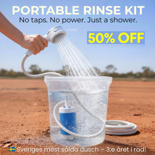 Sveora™ Portabel Vattenpump – Komplett Kit med Slang & Munstycken