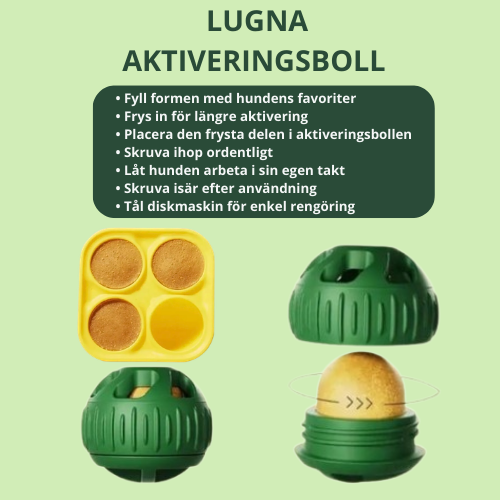 Sveora™ LUGNA Aktiveringsboll – Långvarig mental stimulans för din hund