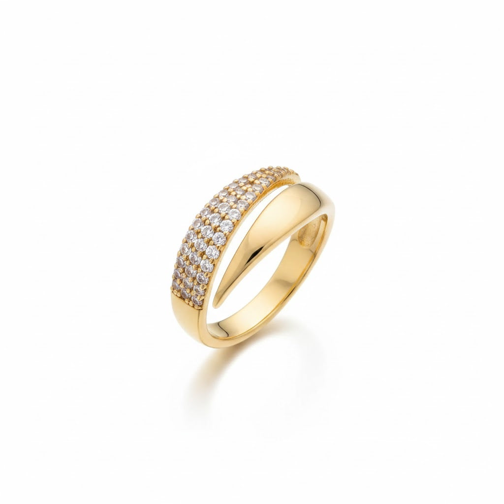 Sveora™ Radiance Adjustable Ring – 1+1 GRATIS | Elegante Sprankelende Strass Ring